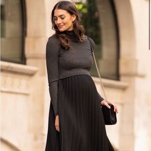 Seraphine pleated maternity and nursing